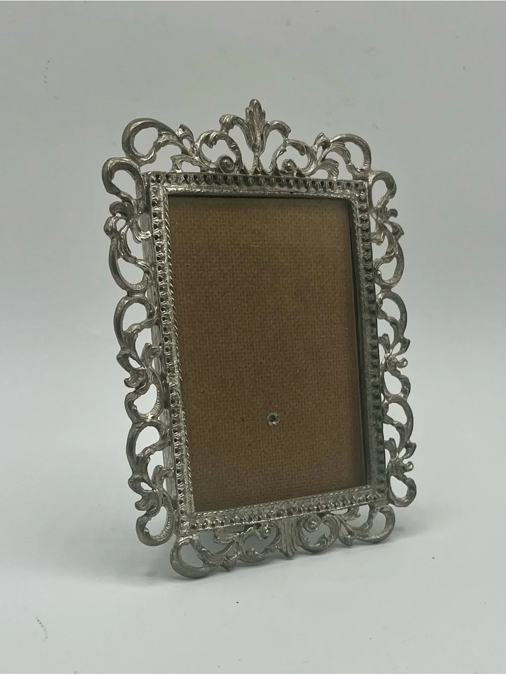 Vintage Ornate Silver Decorative Picture Frame 5 1/2